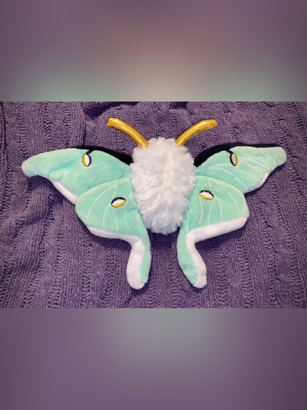 5/$25 Luna Moth Crinkle Wing Stuffed Animal or Dog Toy